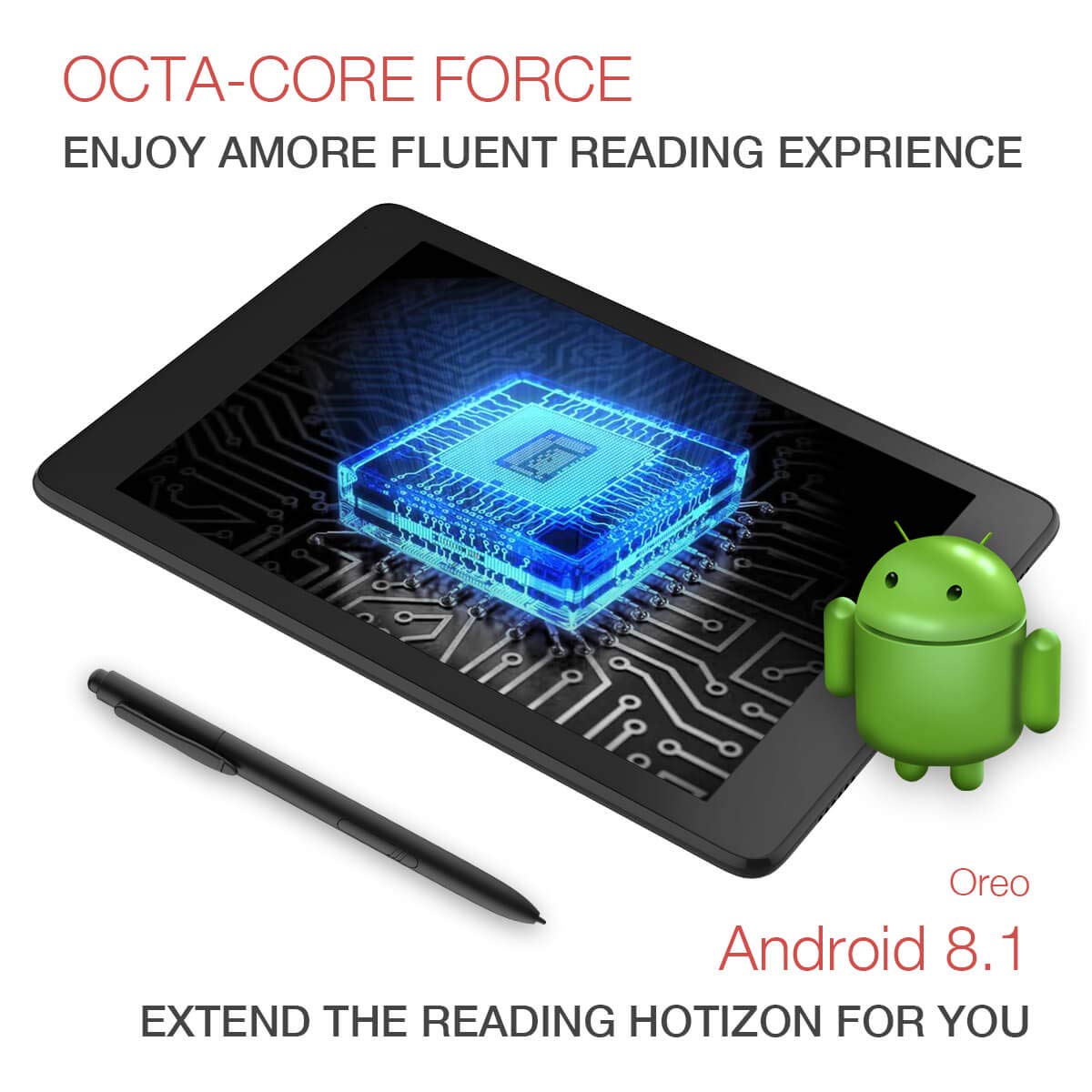 Likebook Ares -Note E-Reader, 7,8-calowy ekran E-Ink Carta